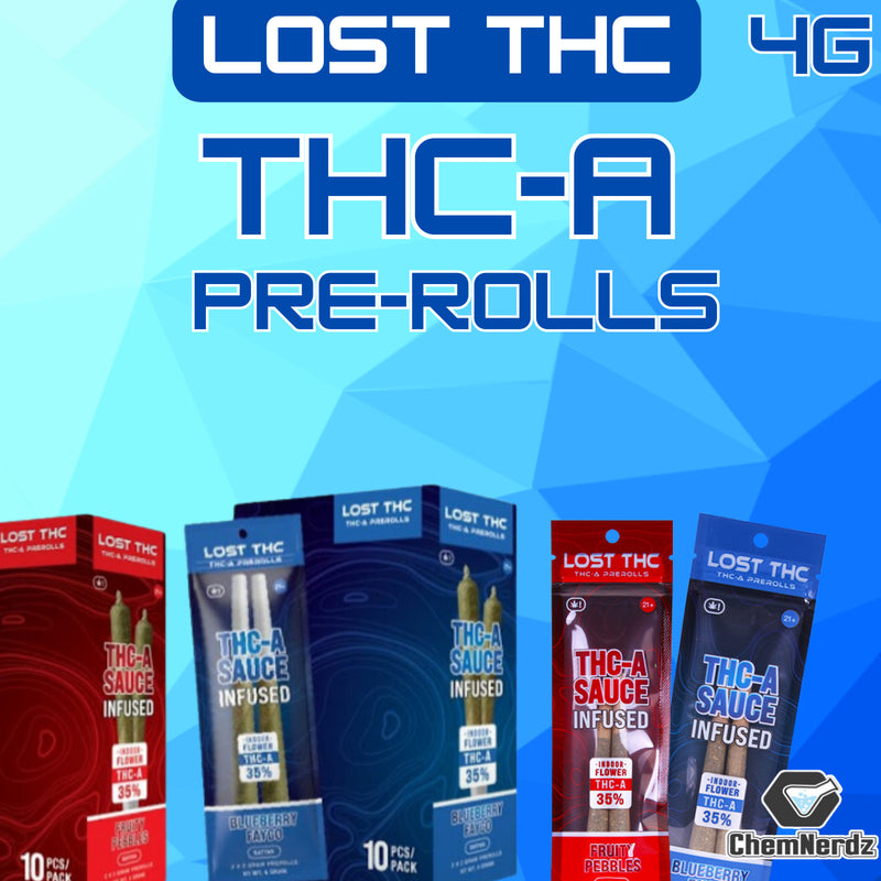 LOST THC THCA PRE-ROLLS 4G 10CT/DISPLAY