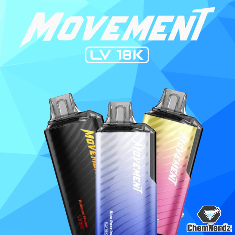 LOST VAPE MOVEMENT 18000 RECHARGEABLE DISPOSABLE VAPE 5CT/DISPLAY