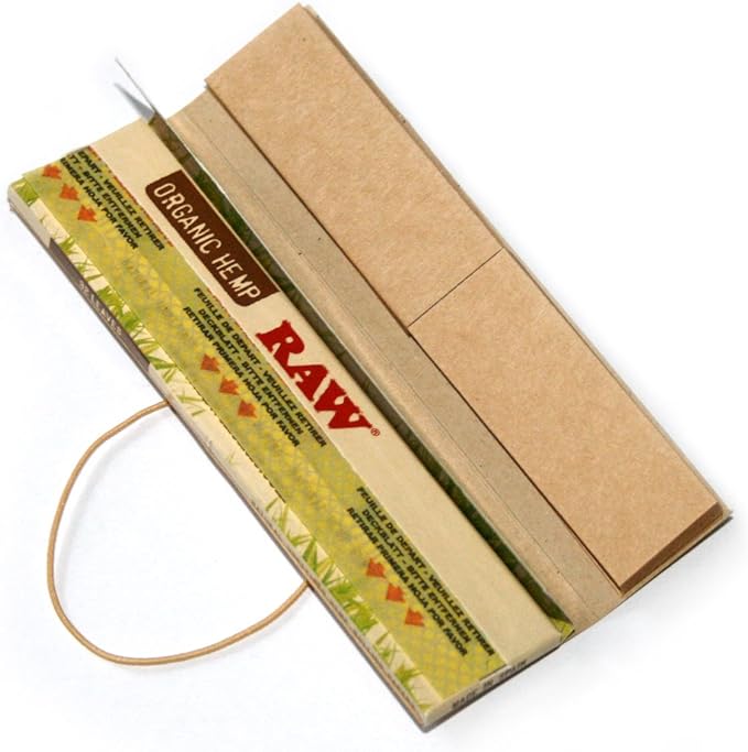 RAW CONNOISSEUR KING SIZE SLIM ORGANIC HEMP ROLLING PAPERS 24CT/BOX