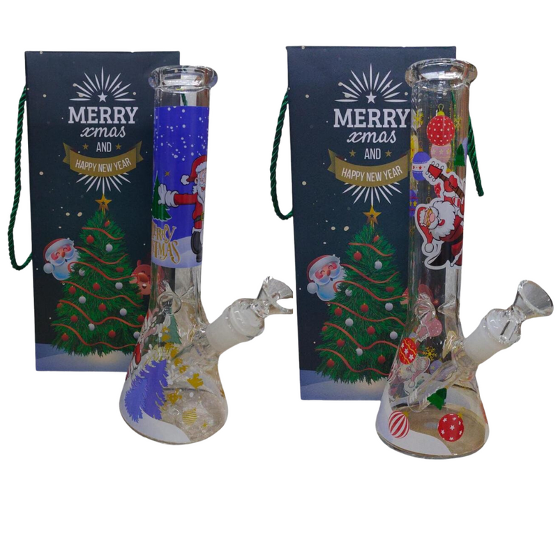 10" CHRISTMAS CLEAR BEAKER ICE CATCHER TBCO PIPE 355G 1CT
