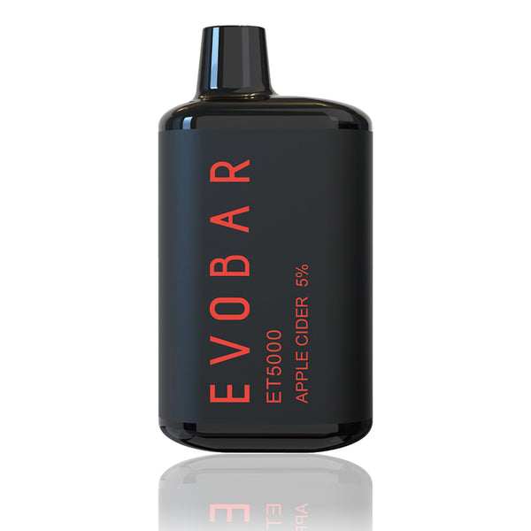 EVO BAR ET5000 RECHARGEABLE DISPOSABLE VAPE BLACK EDITION 10CT/DISPLAY