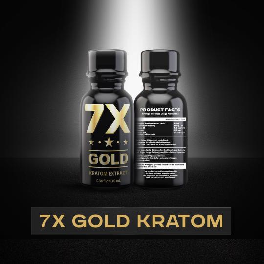 7X GOLD KRATOM SHOT 15ML 12CT/BOX