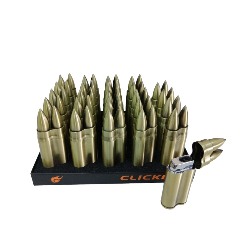 GH-10865 CLICKIT TWO BULLET DOUBLE TORCH 25CT/DISPLAY