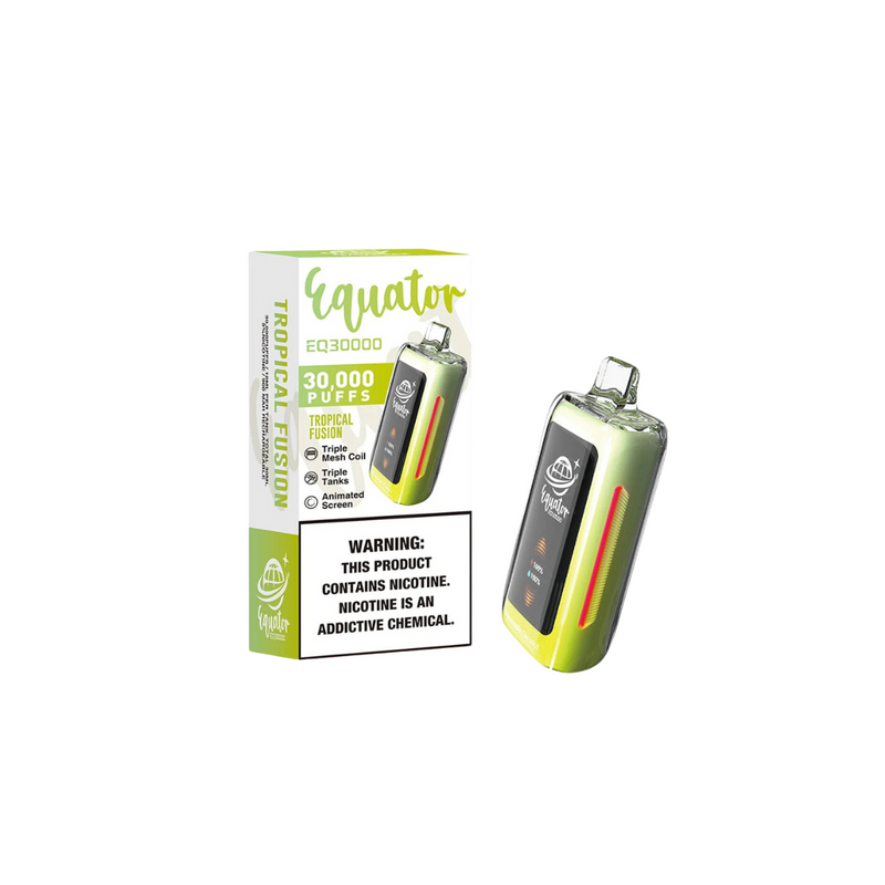 EQUATOR EQ30000 RECHARGEABLE DISPOSABLE VAPE 5CT/DISPLAY