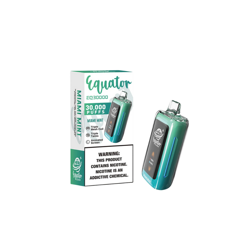 EQUATOR EQ30000 RECHARGEABLE DISPOSABLE VAPE 5CT/DISPLAY