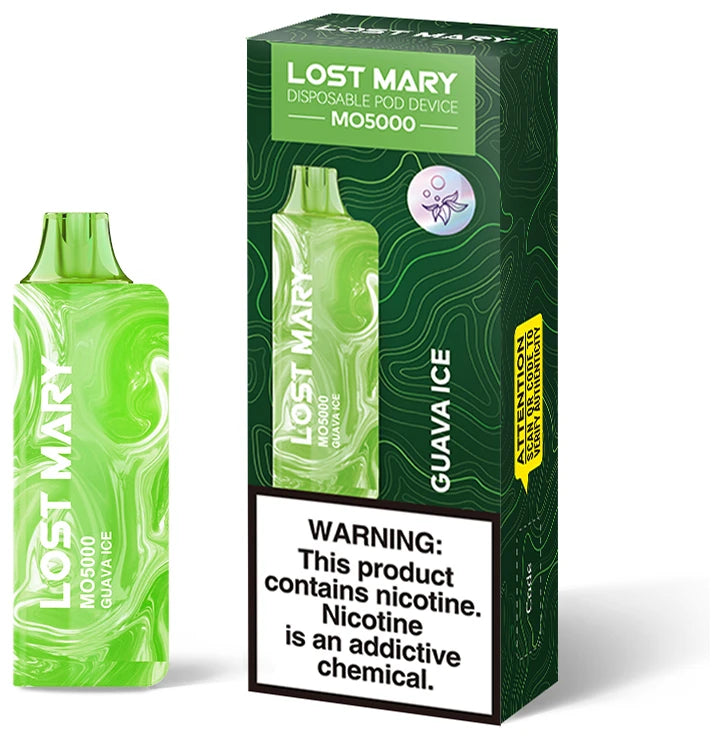 LOST MARY MO5000 RECHARGEABLE DISPOSABLE VAPE 5CT/DISPLAY