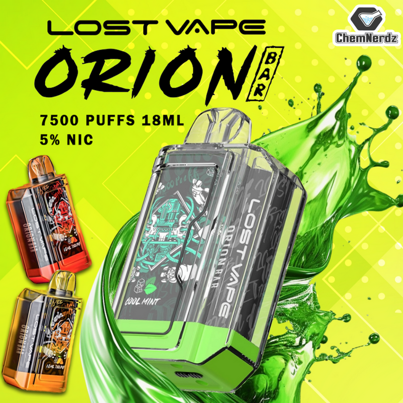 ORION BAR 7500 PUFFS RECHARGEABLE DISPOSABLE VAPE 10CT/DISPLAY