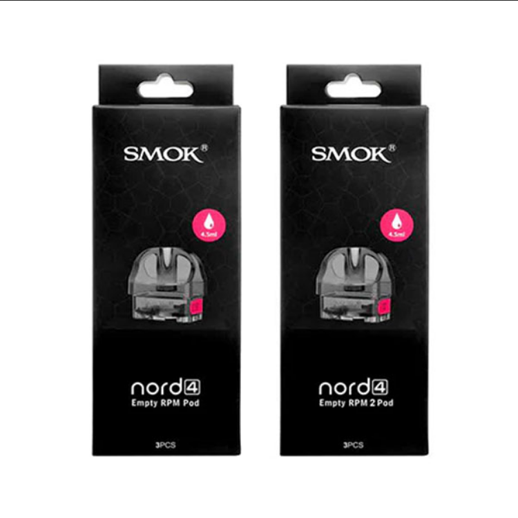 SMOK NORD 4 REPLACEMENT EMPTY 4.5ML PODS 3PK