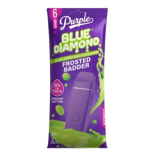 PURPLE BLUE DIAMOND THCA+BLUE LOTUS 6G DISPOSABLE 5CT/DISPLAY
