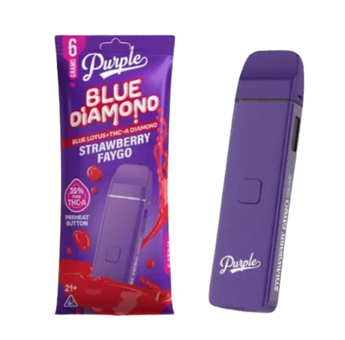PURPLE BLUE DIAMOND THCA+BLUE LOTUS 6G DISPOSABLE 5CT/DISPLAY