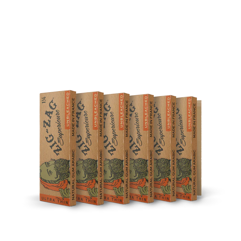 ZIG-ZAG UNBLEACHED ROLLING PAPERS 1 1/4 (48 PACKS)