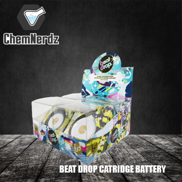 BEAT DROP CATRIDGE BATTERY W/BLUTHOOTH SPEAKER AND LED LIGHTS 2CT/DISPLAY