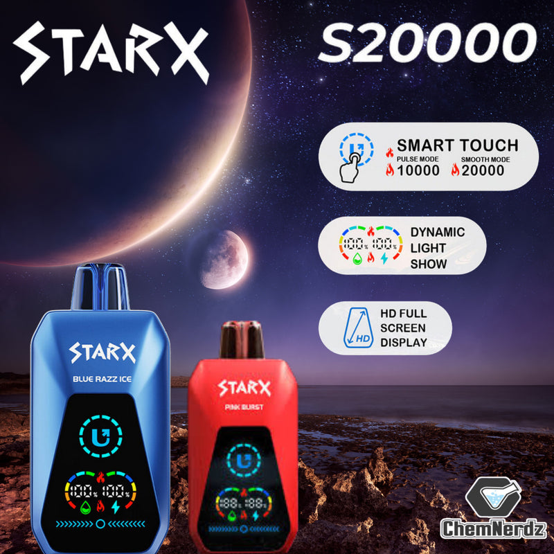 STARX S20000 RECHRAGEABLE DISPOSABLE VAPE 5CT/DISPLAY