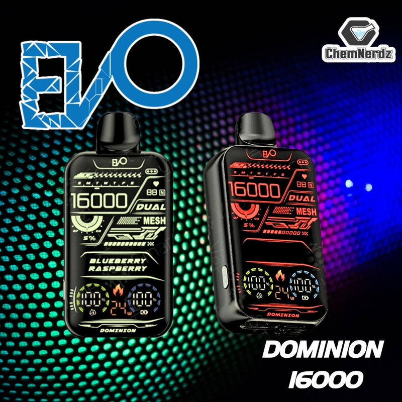 EVO 5% DOMINION 16000PUFF RECHAREGEABLE DISPOSABLE 5CT/DISPLAY