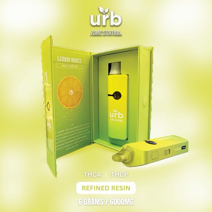 URB TOKE STATION THCA|THCP 5CT REFINED RESIN 6000 MG