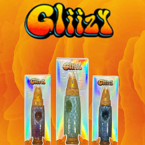 4 INCH GLIIZY BULLET GLASS HAND PIPE 1CT