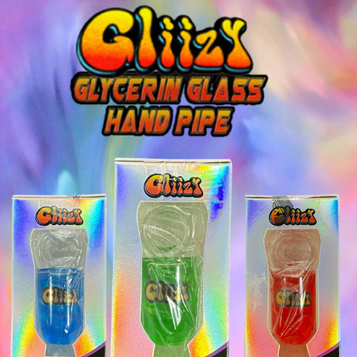 4 INCH GLIIZY GLASS GLYCERIN HANDPIPE 1CT