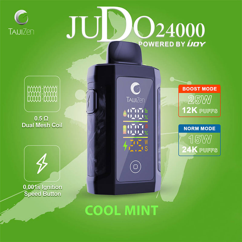 JUDO BY IJOY RECHARGEABLE DISPOSABLE VAPE 24000 PUFFS 5CT/DISPLAY