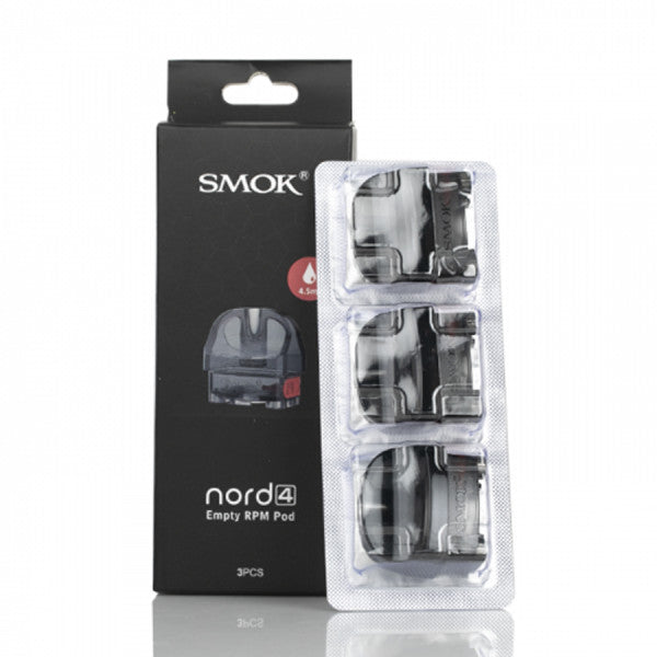 SMOK NORD 4 REPLACEMENT EMPTY 4.5ML PODS 3PK