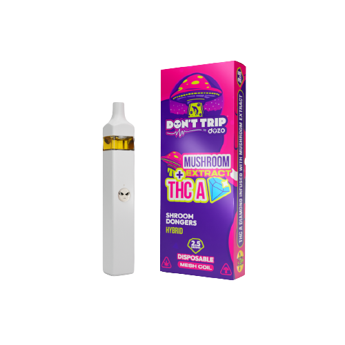 DON'T TRIP BY DOZO MUSHROOM EXTRACT + THCA DISPOSABLE 2.5G 5CT/DISPLAY