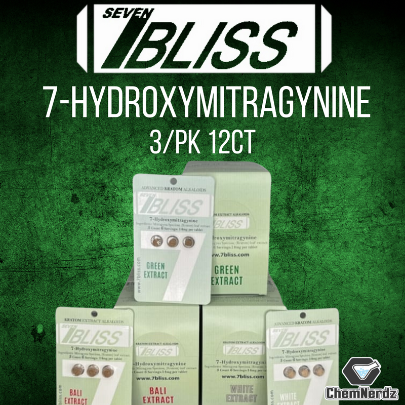 7 BLISS 7-HYDROXYMITRAGYNINE TABLETS 3/PK 12CT/BOX