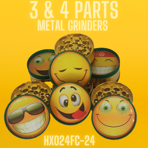 3 & 4 PARTS METAL GRINDERS HX024FC-24 1CT