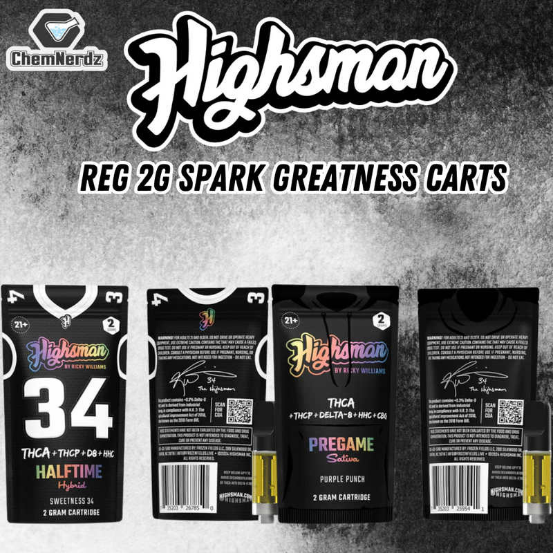 HIGHSMAN REG 2G SPARK GREATNESS CARTS 6CT/DISPLAY
