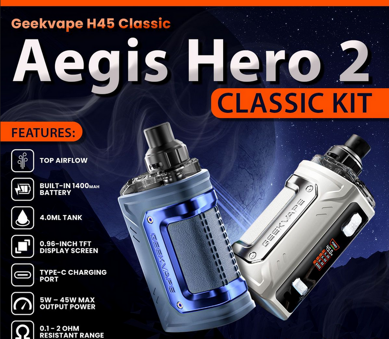 GEEKVAPE H45 CLASSIC (AEGIS HERO 2 CLASSIC) 45W POD KIT
