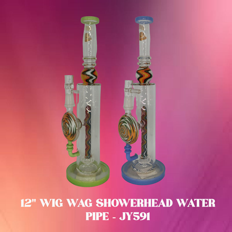 12" WIG WAG SHOWERHEAD WATER PIPE - JY591 1CT