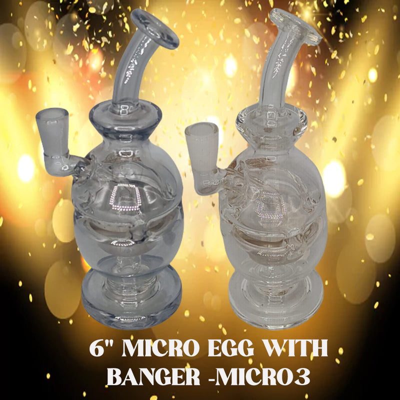 6" MICRO EGG WITH BANGER -MICRO3 1CT