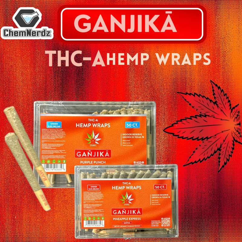 GANJIKA THC-A HEMP WRAPS 50CT/DISPLAY